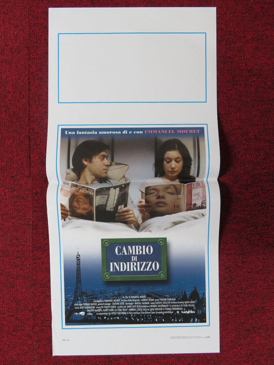 CHANGE OF ADDRESS ITALIAN LOCANDINA (27.5"x13") POSTER EMMANUEL MOURET 2006 Movie posters