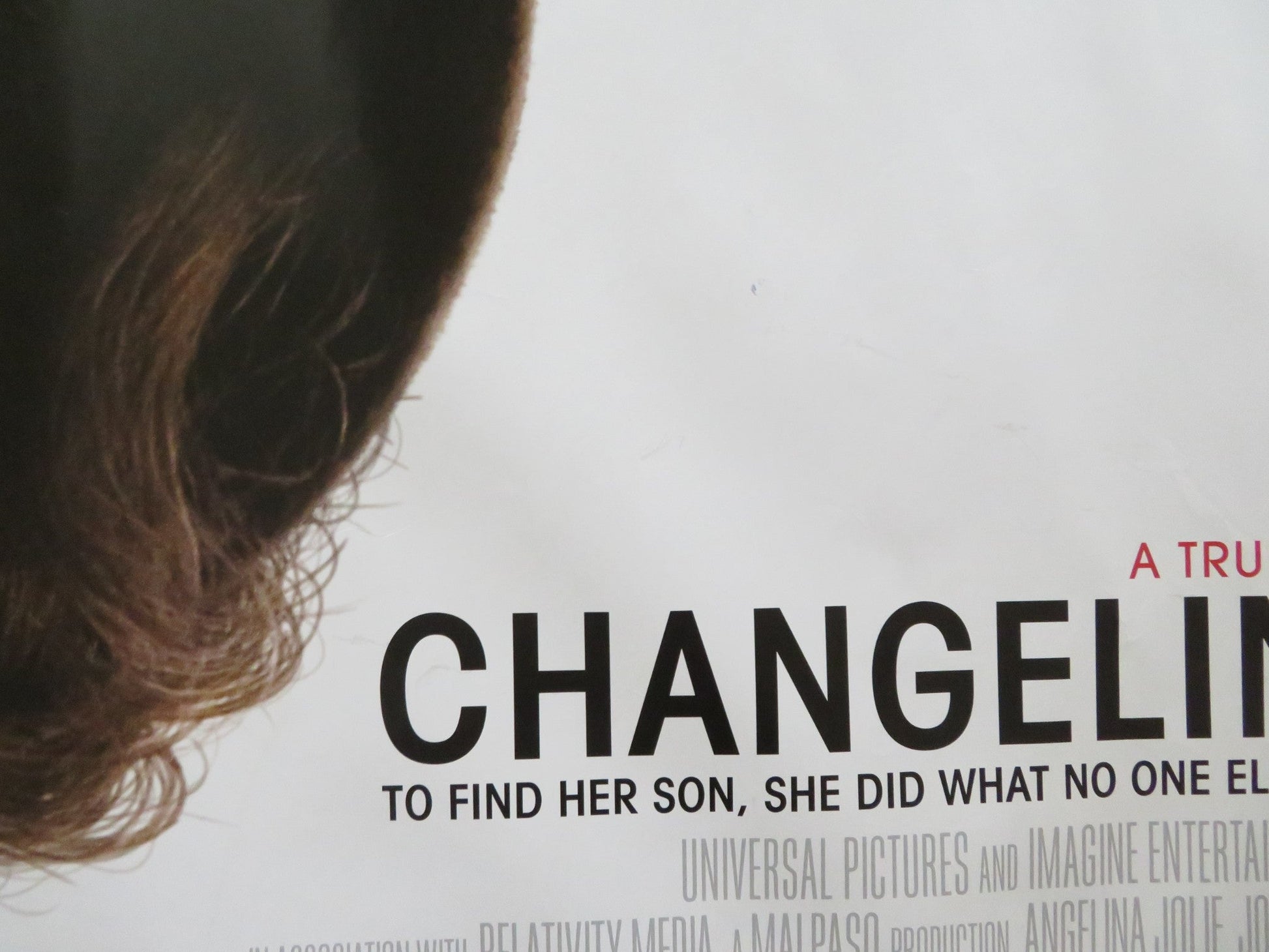 CHANGELING UK QUAD ROLLED POSTER ANGELINA JOLIE GATTLIN GRIFFITH 2008 Rendezvous Cinema Movie posters