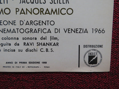 CHAPPAQUA - C ITALIAN FOTOBUSTA POSTER CONRAD ROOKS JEAN LOUIS BARRAULT 1968 Rendezvous Cinema Movie posters