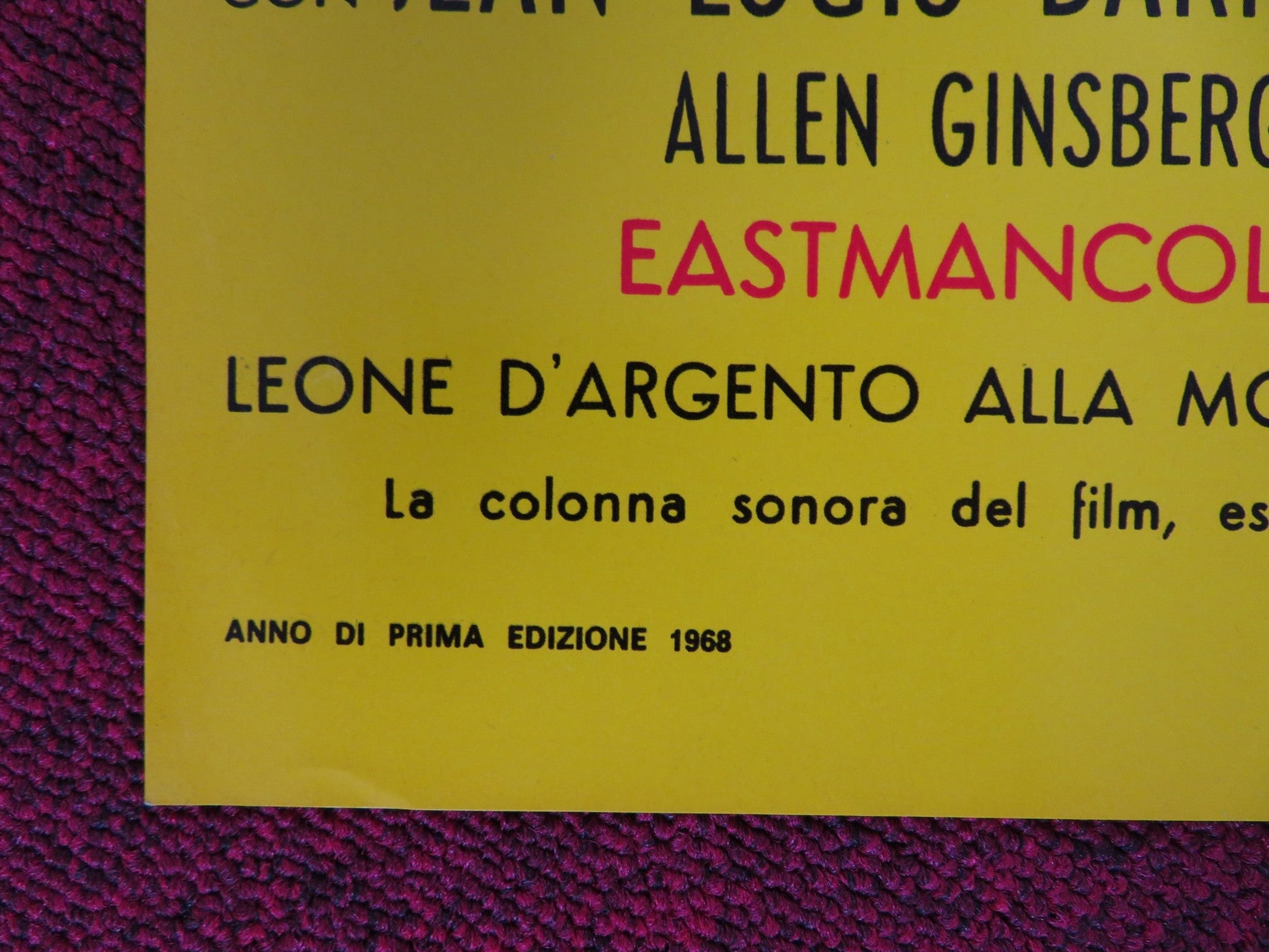 CHAPPAQUA - D ITALIAN FOTOBUSTA POSTER CONRAD ROOKS JEAN LOUIS BARRAULT 1968 Rendezvous Cinema Movie posters