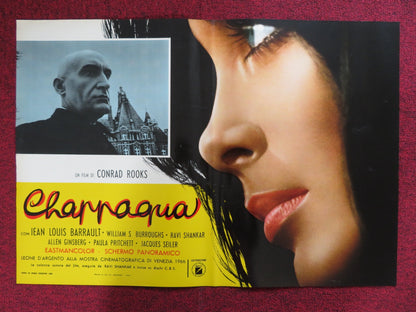 CHAPPAQUA - D ITALIAN FOTOBUSTA POSTER CONRAD ROOKS JEAN LOUIS BARRAULT 1968 Rendezvous Cinema Movie posters
