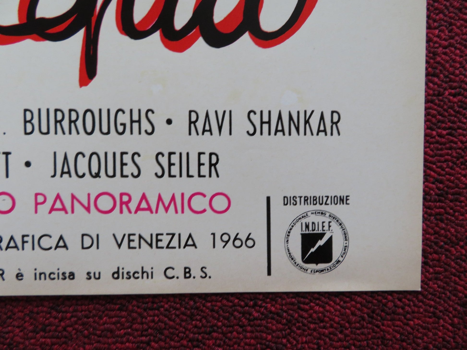 CHAPPAQUA - E ITALIAN FOTOBUSTA POSTER CONRAD ROOKS JEAN LOUIS BARRAULT 1968 Rendezvous Cinema Movie posters