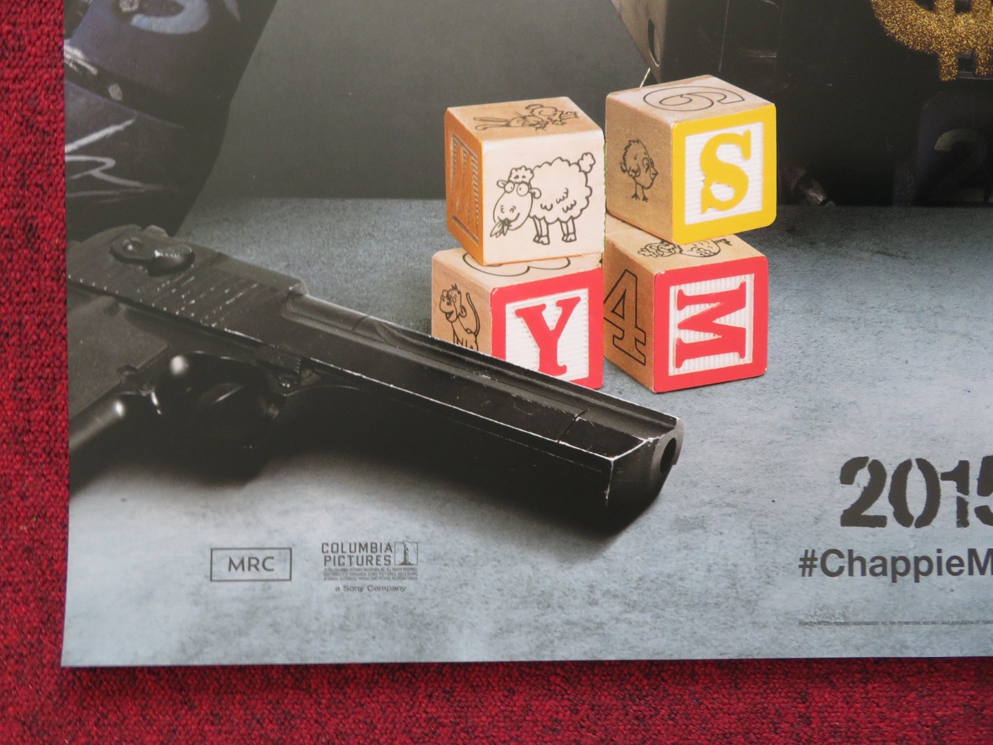 CHAPPIE US ONE SHEET ROLLED POSTER SHARLTO COPLEY DEV PATEL 2015 Rendezvous Cinema Movie posters