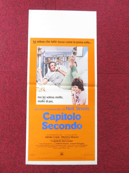 CHAPTER TWO ITALIAN LOCANDINA POSTER JAMES CAAN MARSHA MASON 1980 Rendezvous Cinema Movie posters