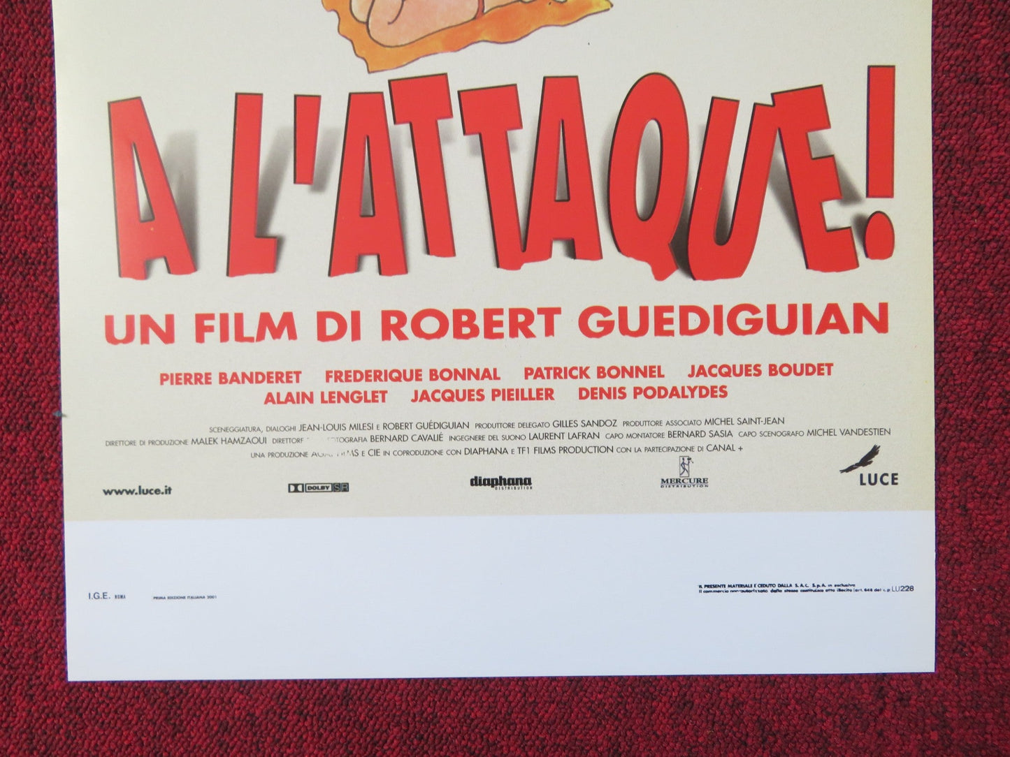 CHARGE! ITALIAN LOCANDINA POSTER ARIANE ASCARIDE PIERRE BANDERET 2000 Rendezvous Cinema Movie posters