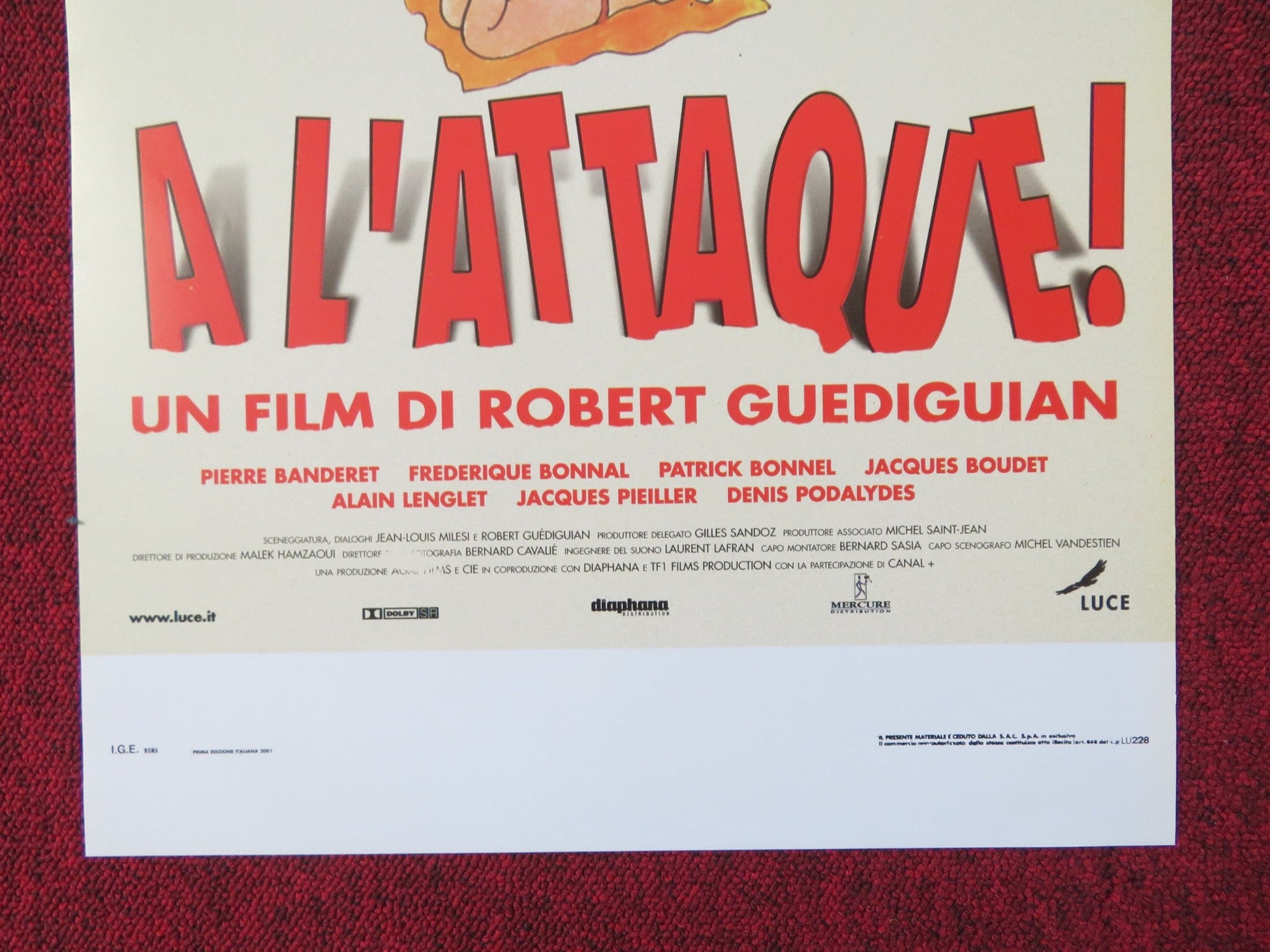 CHARGE! ITALIAN LOCANDINA POSTER ARIANE ASCARIDE PIERRE BANDERET 2000 Rendezvous Cinema Movie posters