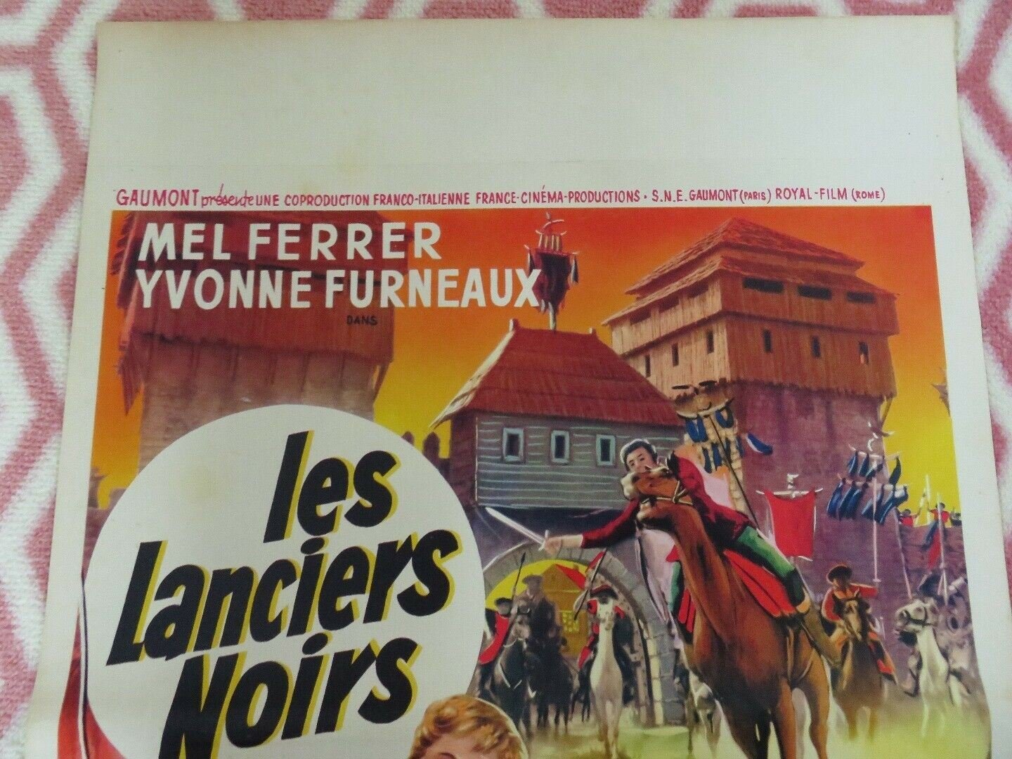 Charge of the Black Lancers BELGIUM (21"x14") POSTER MEL FERRER 1962 Movie posters