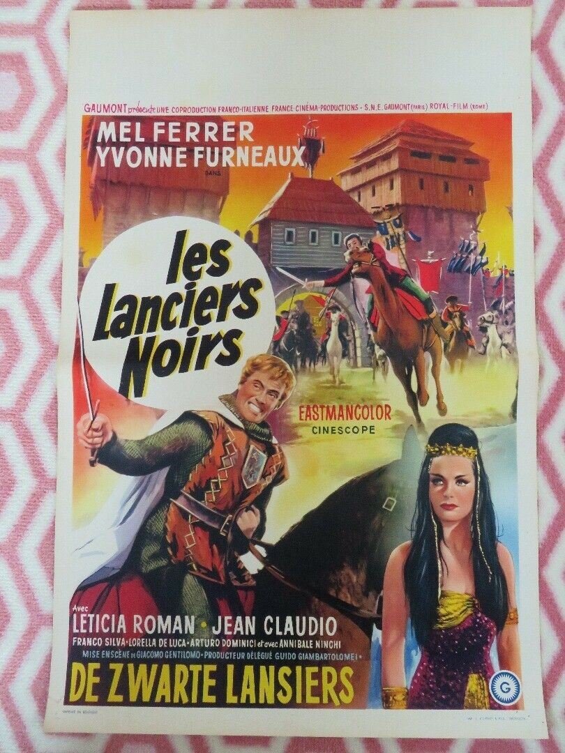 Charge of the Black Lancers BELGIUM (21"x14") POSTER MEL FERRER 1962 Movie posters