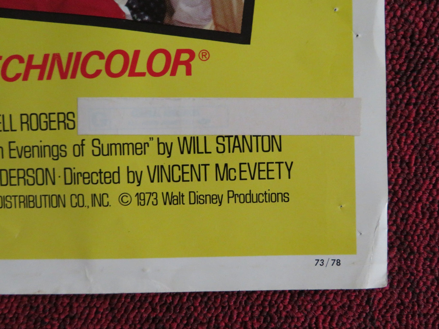 CHARLEY AND THE ANGEL US HALF SHEET (22"x 28") POSTER DISNEY FRED MACMURRAY 1973 Rendezvous Cinema Movie posters