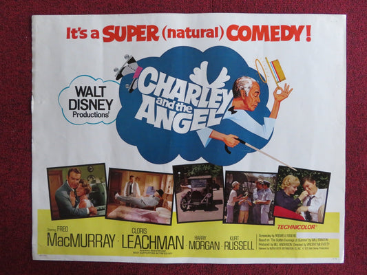 CHARLEY AND THE ANGEL US HALF SHEET (22"x 28") POSTER DISNEY FRED MACMURRAY 1973 Rendezvous Cinema Movie posters