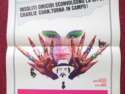 CHARLIE CHAN AND THE CURSE OF THE DRAGON QUEEN ITALIAN LOCANDINA POSTER 1981 Rendezvous Cinema Movie posters