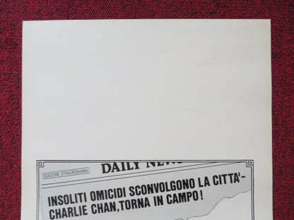 CHARLIE CHAN AND THE CURSE OF THE DRAGON QUEEN ITALIAN LOCANDINA POSTER 1981 Rendezvous Cinema Movie posters