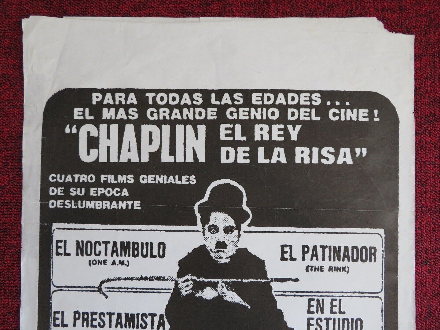 CHARLIE CHAPLIN COMBO POSTER SPANISH MINI (27.5" X 14") POSTER - Rendezvous Cinema