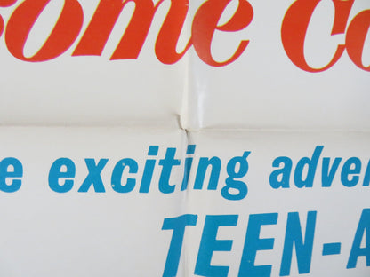 CHARLIE THE LONESOME COUGAR FOLDED US ONE SHEET POSTER DISNEY REX ALLEN 1967 Rendezvous Cinema Movie posters