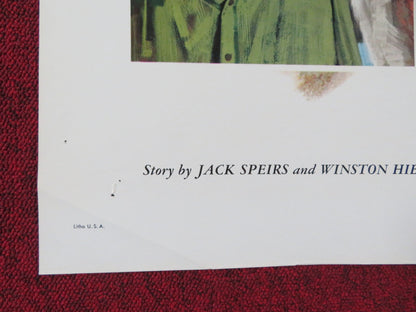 CHARLIE THE LONESOME COUGAR FOLDED US ONE SHEET POSTER DISNEY REX ALLEN 1967 Rendezvous Cinema Movie posters