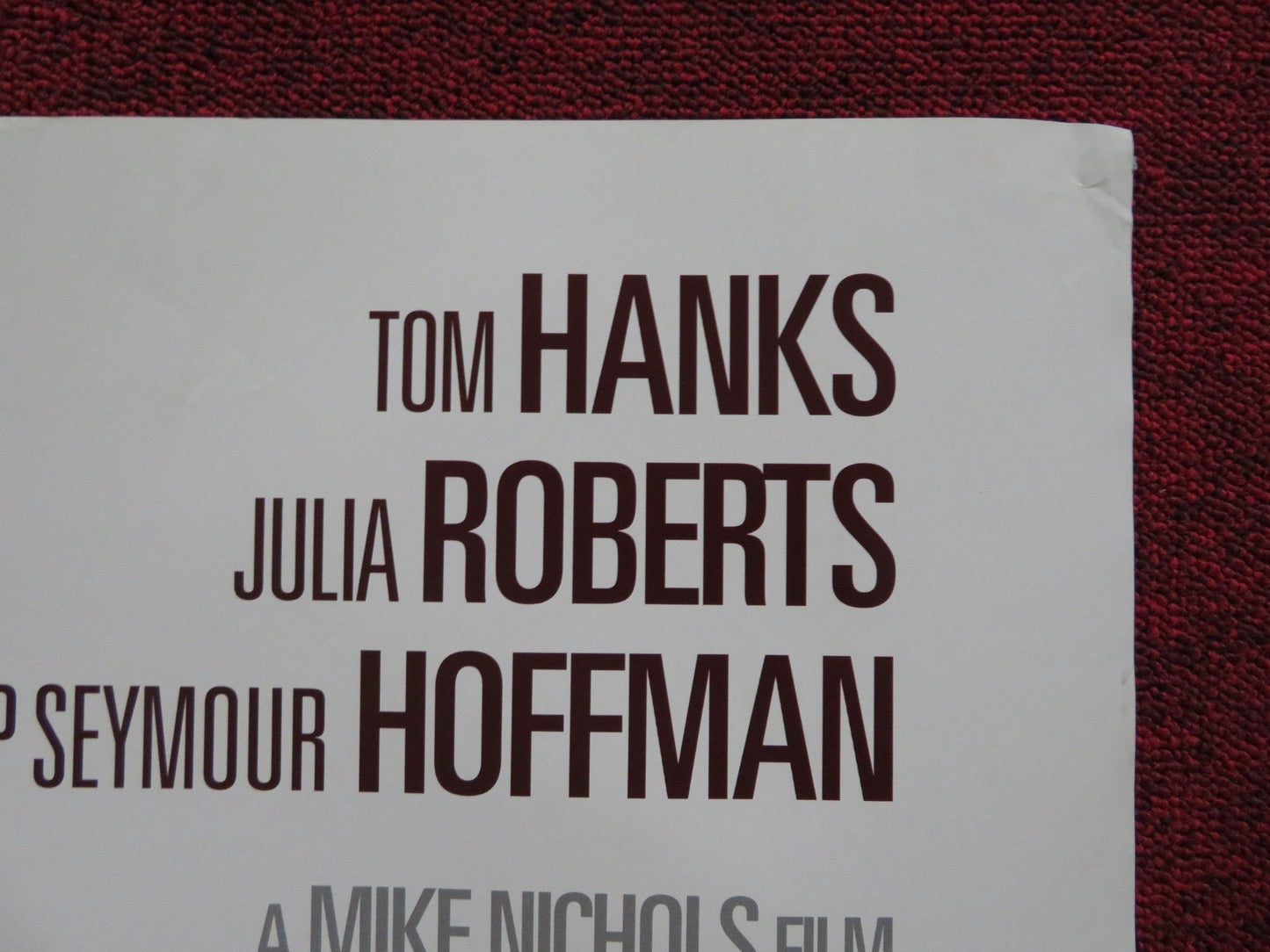 CHARLIE WILSON'S WAR UK QUAD (30"x 40") ROLLED POSTER TOM HANKS AMY ADAMS 2007 Rendezvous Cinema Movie posters