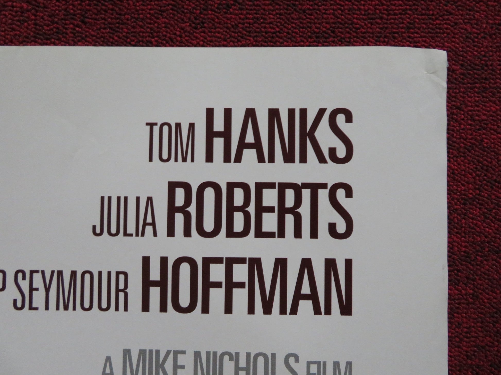 CHARLIE WILSON'S WAR UK QUAD (30"x 40") ROLLED POSTER TOM HANKS AMY ADAMS 2007 Rendezvous Cinema Movie posters