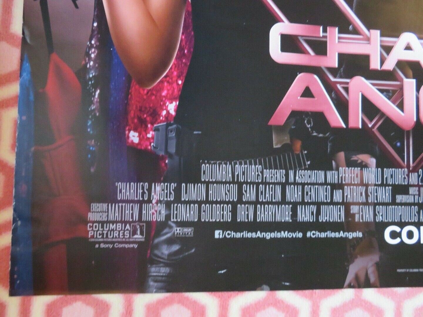 CHARLIES ANGELS BRITISH QUAD (30"x 40")ROLLED POSTER KIRSTEN STEWART NAOMI SCOTT Rendezvous Cinema Movie posters