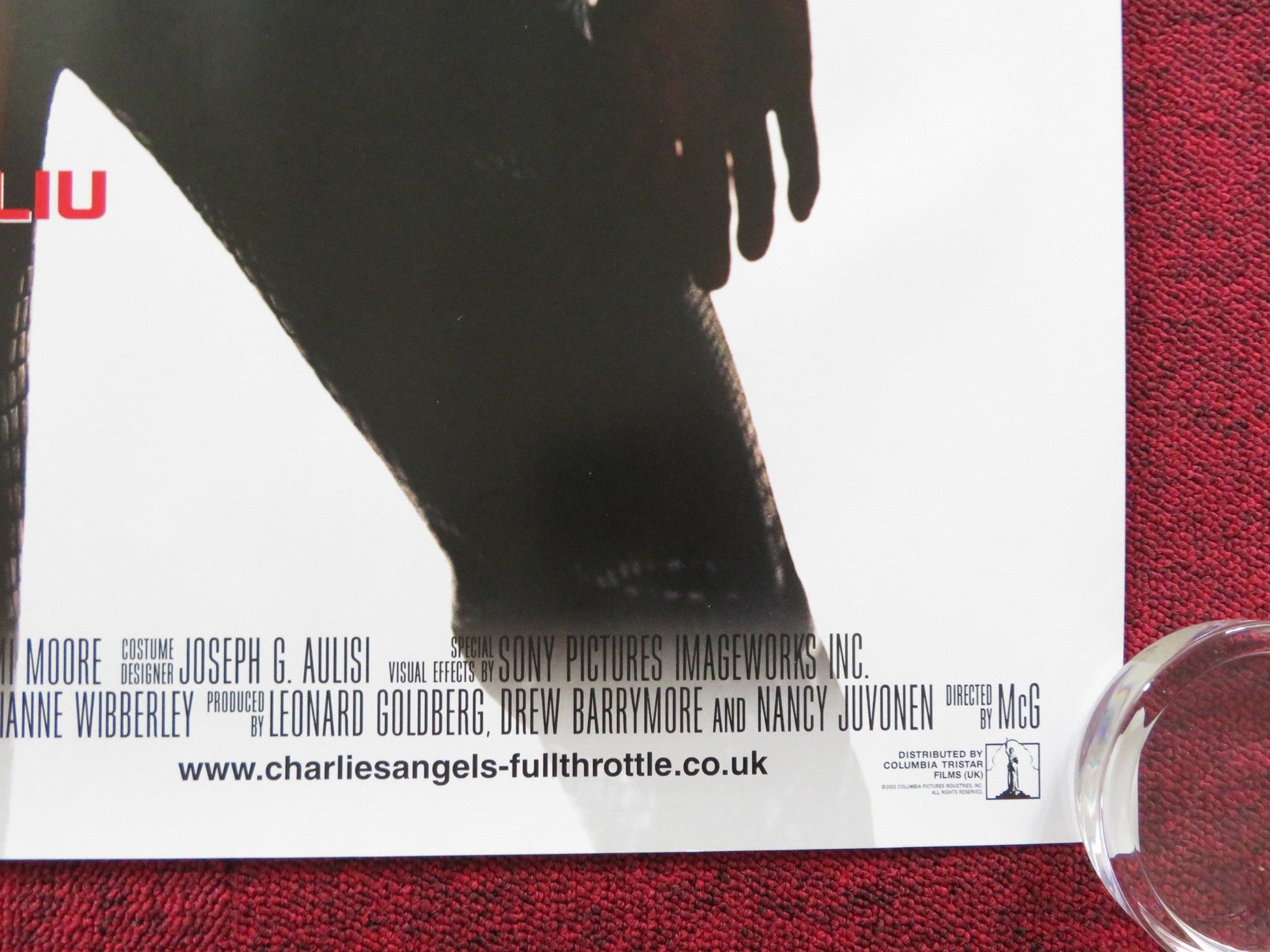 CHARLIE'S ANGELS: FULL THROTTLE UK QUAD (30"x 40") ROLLED POSTER C. DIAZ 2003 Rendezvous Cinema Movie posters