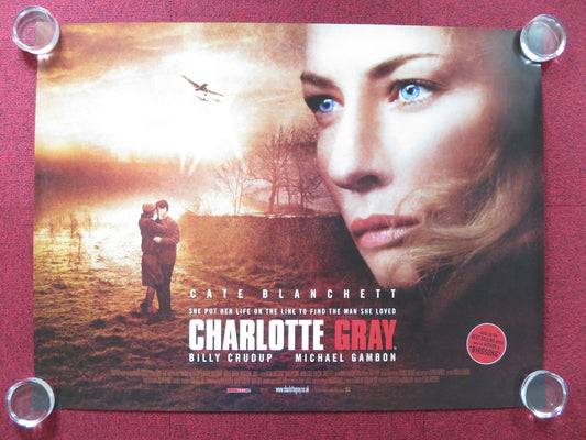CHARLOTTE GRAY UK QUAD (30"x 40") ROLLED POSTER CATE BLANCHETT JAMES FLEET 2001 Rendezvous Cinema Movie posters