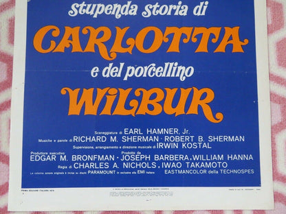 Charlotte's Web ITALIAN LOCANDINA (27.5"x 13") POSTER DEBBIE REYNOLDS 1973 Movie posters
