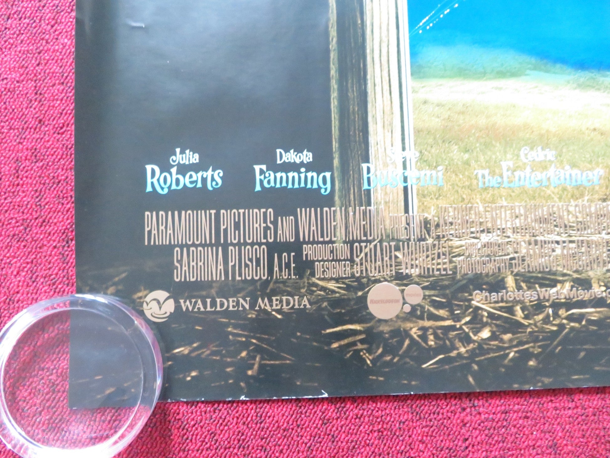 CHARLOTTE'S WEB UK QUAD (30"x 40") ROLLED POSTER DAKOTA FANNING J. ROBERTS 2006 Rendezvous Cinema Movie posters