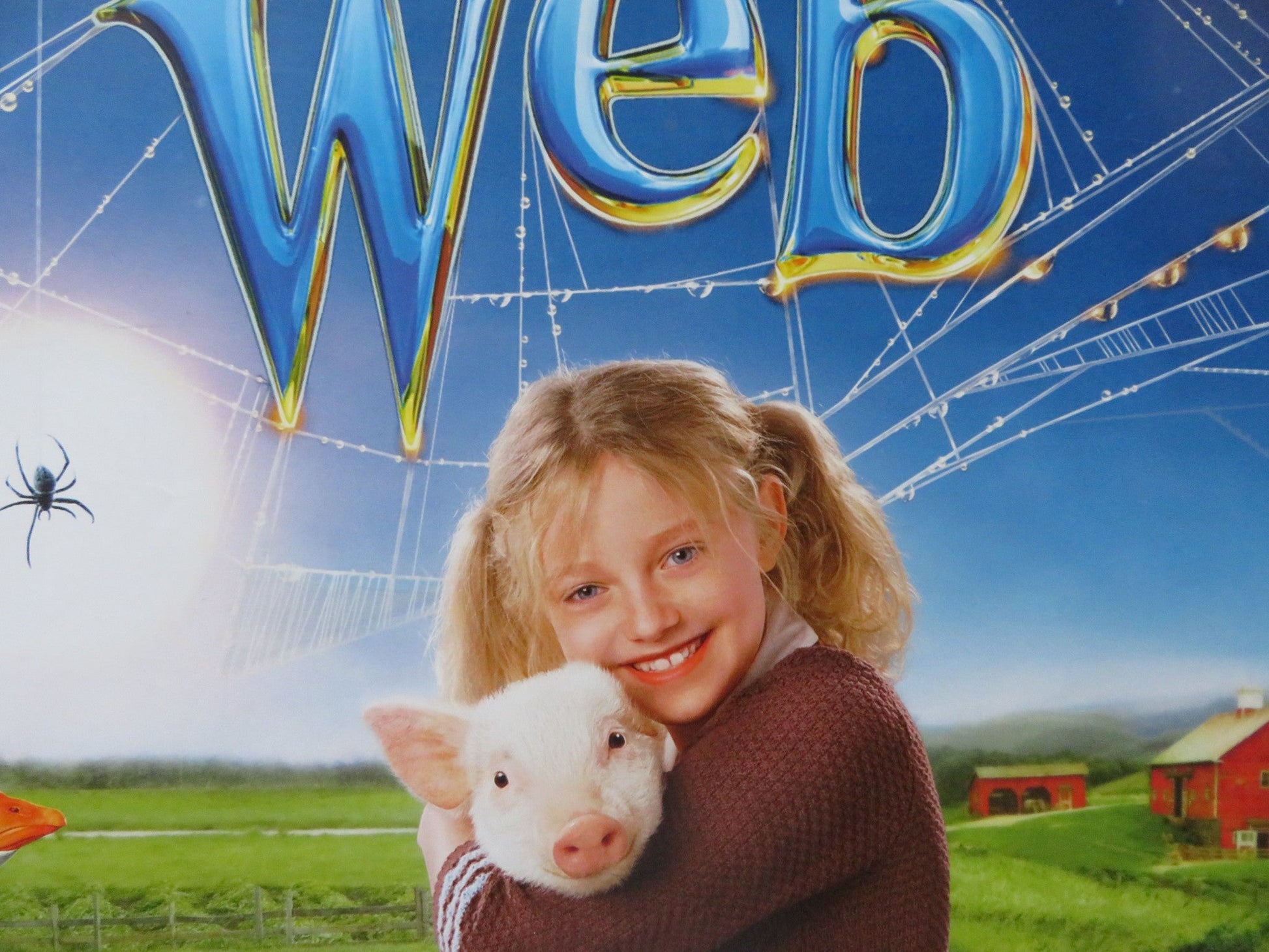 CHARLOTTE'S WEB UK QUAD (30"x 40") ROLLED POSTER DAKOTA FANNING J. ROBERTS 2006 Rendezvous Cinema Movie posters
