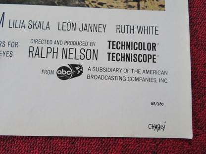 CHARLY FOLDED US ONE SHEET POSTER CLIFF ROBERTSON CLAIRE BLOOM 1968 Movie posters