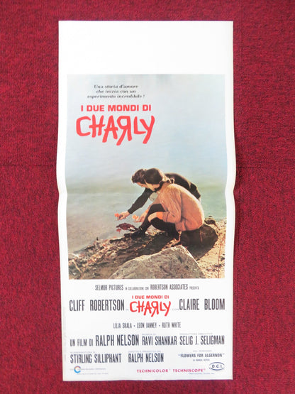 CHARLY ITALIAN LOCANDINA POSTER CLIFF ROBERTSON CLAIRE BLOOM 1969 Rendezvous Cinema Movie posters