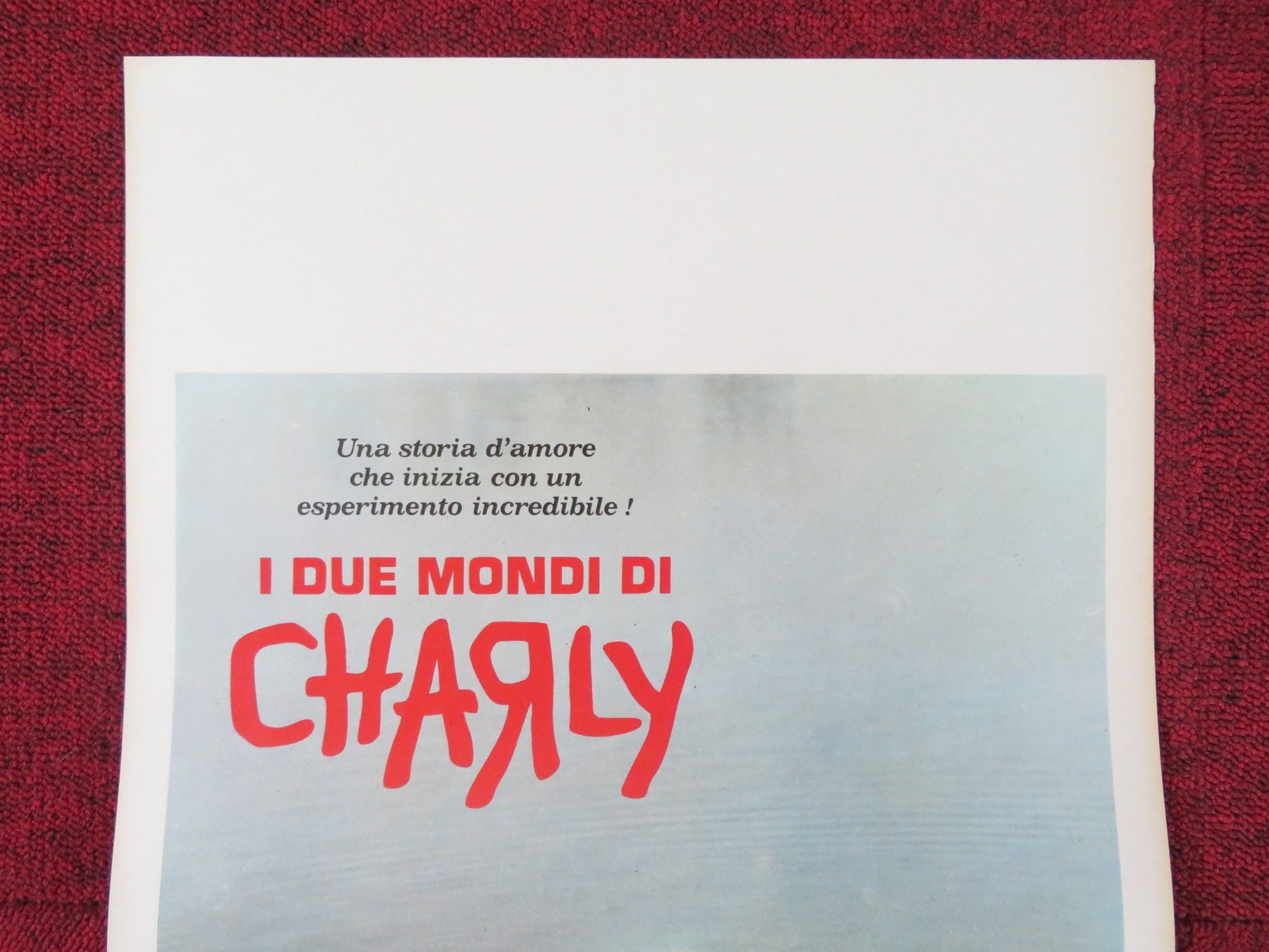 CHARLY ITALIAN LOCANDINA POSTER CLIFF ROBERTSON CLAIRE BLOOM 1969 Rendezvous Cinema Movie posters