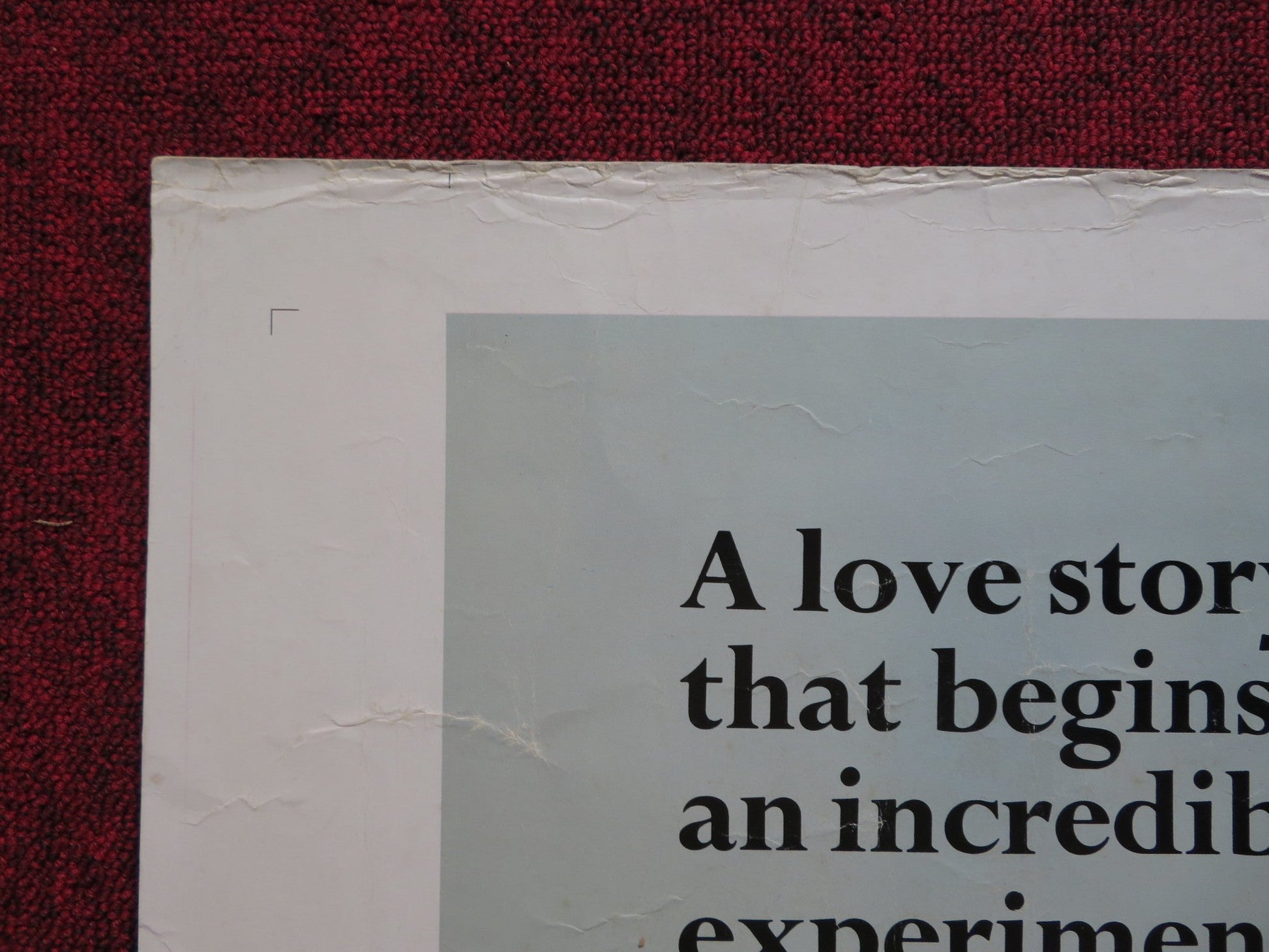 CHARLY US 30 X 40 ROLLED POSTER CLIFF ROBERTSON CLAIRE BLOOM 1968 Rendezvous Cinema Movie posters