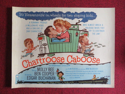 CHARTROOSE CABOOSE US HALF SHEET (22"x 28") POSTER MOLLY BEE BEN COOPER 1960 Movie posters
