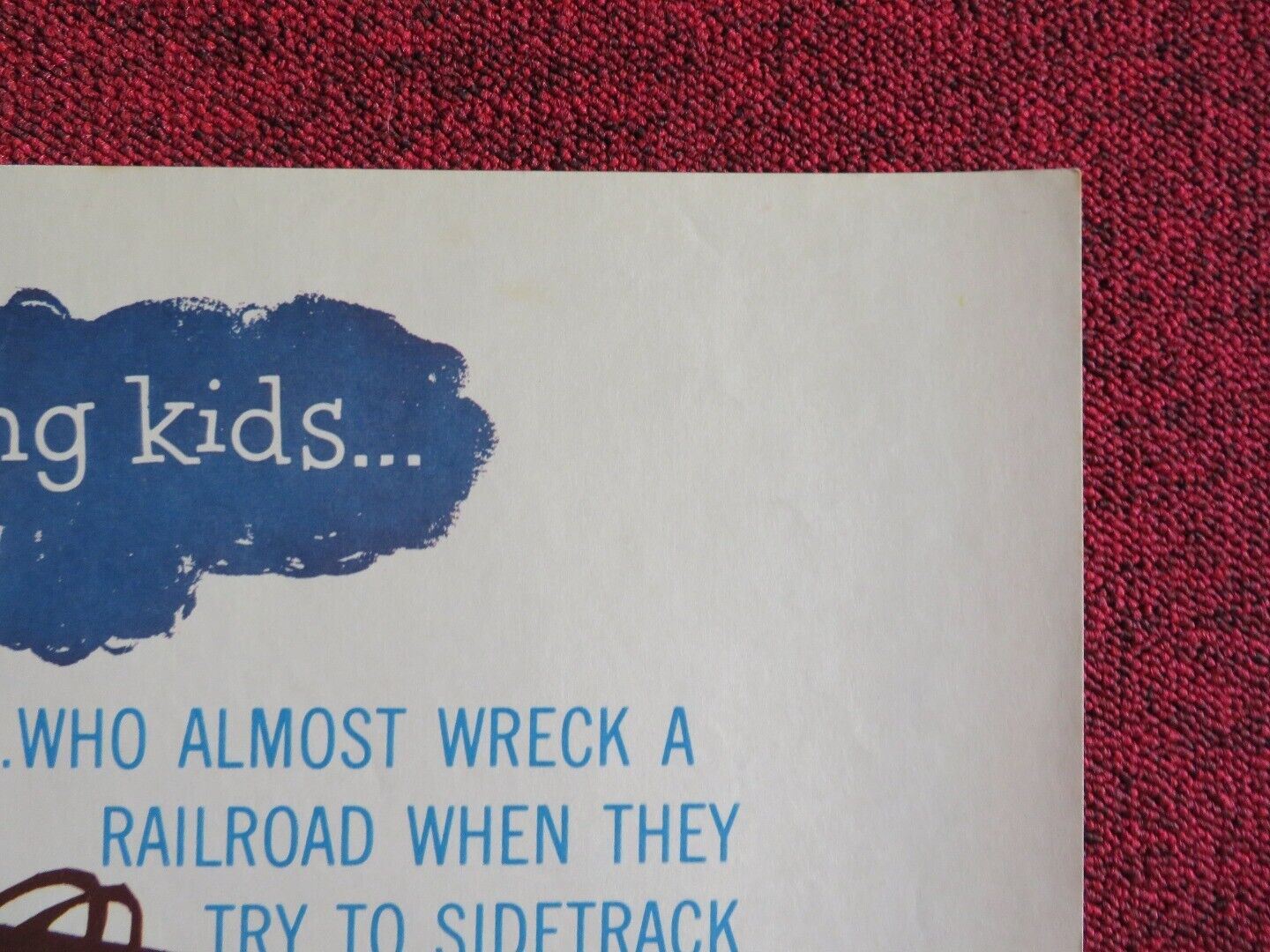 CHARTROOSE CABOOSE US HALF SHEET (22"x 28") POSTER MOLLY BEE BEN COOPER 1960 Movie posters