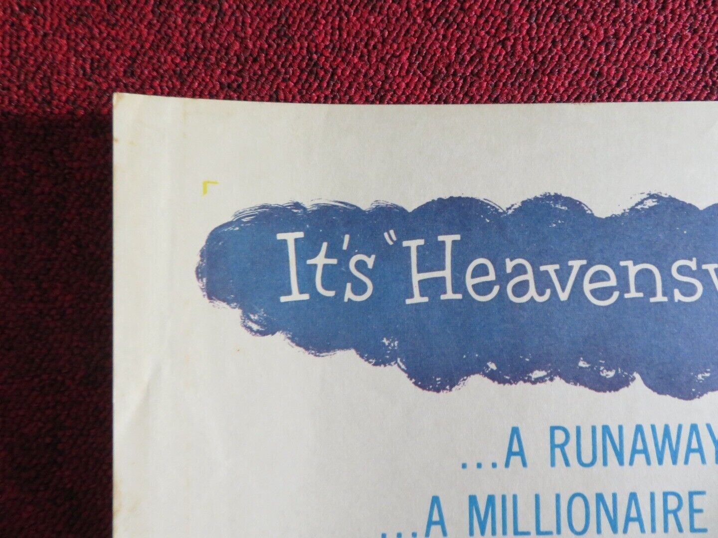 CHARTROOSE CABOOSE US HALF SHEET (22"x 28") POSTER MOLLY BEE BEN COOPER 1960 Movie posters