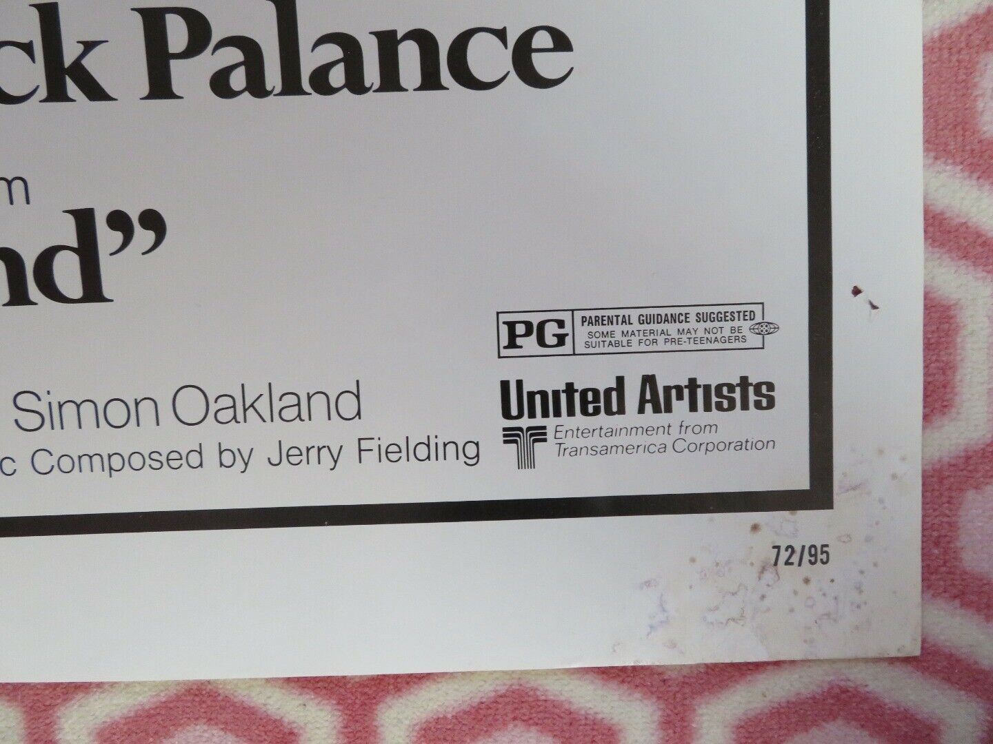 CHATO'S LAND FOLDED US ONE SHEET POSTER CHARLES BRONSON JACK PALANCE 1972 Movie posters