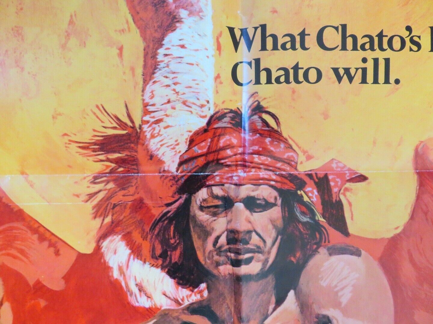 CHATO'S LAND FOLDED US ONE SHEET POSTER CHARLES BRONSON JACK PALANCE 1972 Movie posters