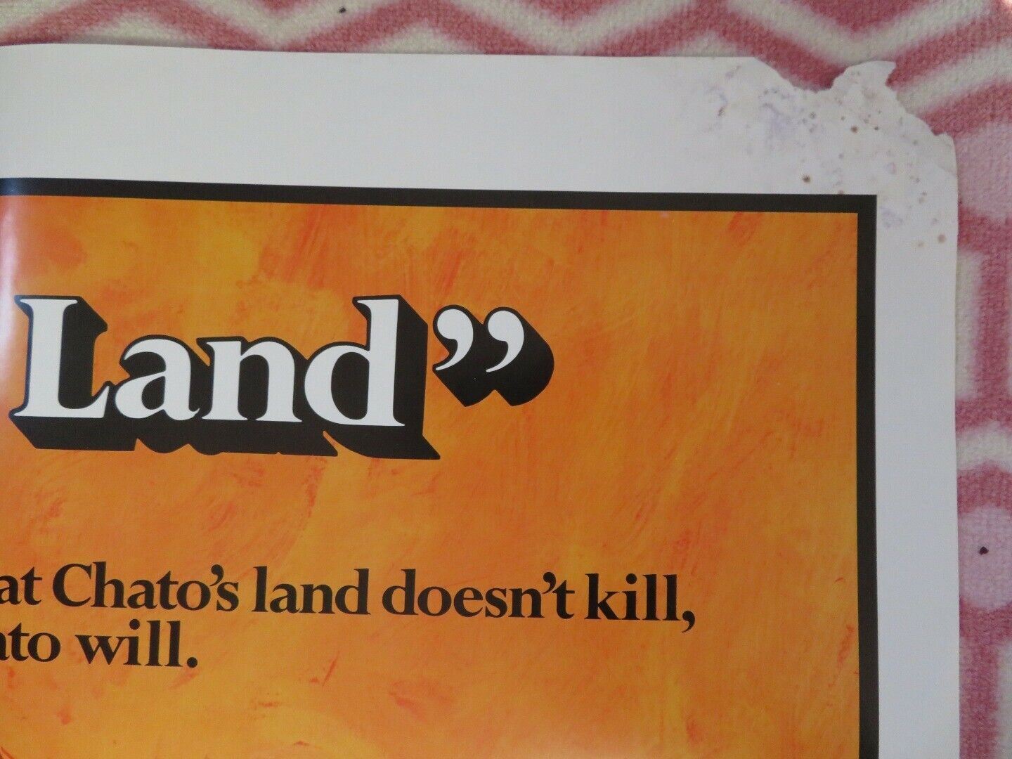 CHATO'S LAND FOLDED US ONE SHEET POSTER CHARLES BRONSON JACK PALANCE 1972 Movie posters