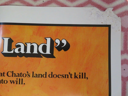 CHATO'S LAND FOLDED US ONE SHEET POSTER CHARLES BRONSON JACK PALANCE 1972 Movie posters