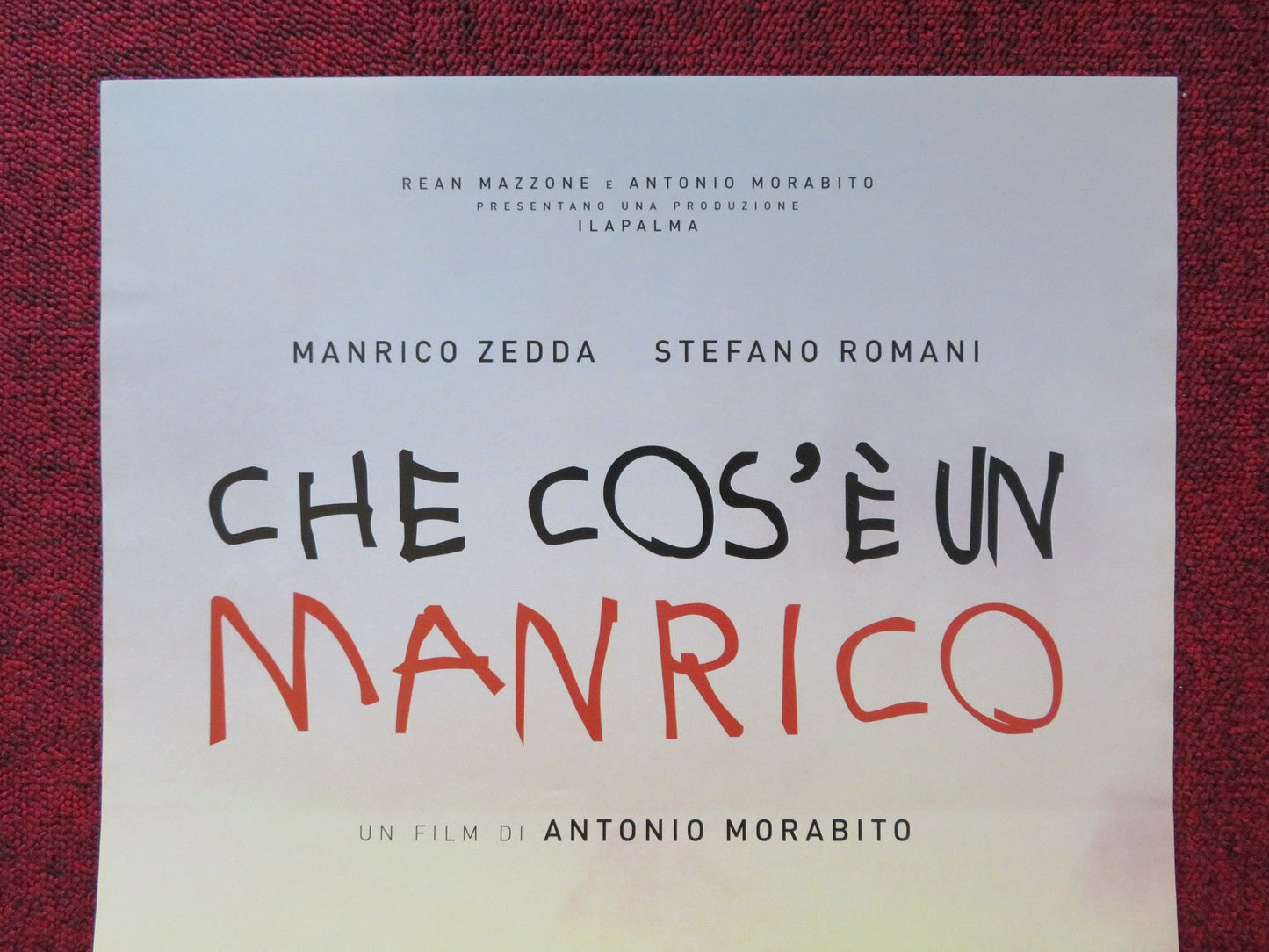 CHE COS' E UN MANRICO ITALIAN LOCANDINA POSTER MANRICO ZEDDA STEFANO ROMANI '16 Rendezvous Cinema Movie posters