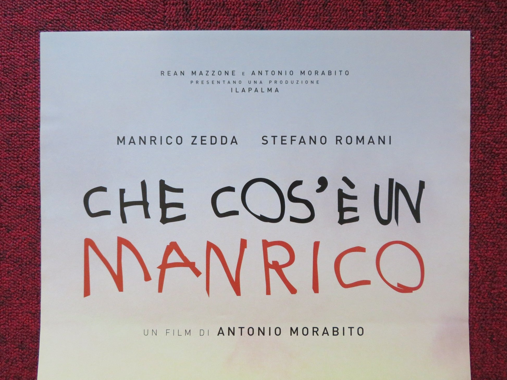 CHE COS' E UN MANRICO ITALIAN LOCANDINA POSTER MANRICO ZEDDA STEFANO ROMANI '16 Rendezvous Cinema Movie posters