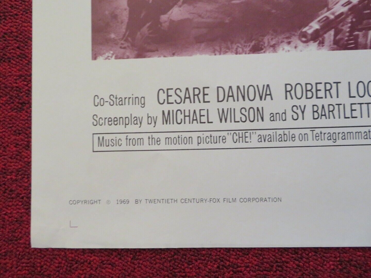 CHE ! FOLDED US ONE SHEET POSTER RORY CALHOUN OMAR SHARIF JACK PALANCE 1969 Movie posters