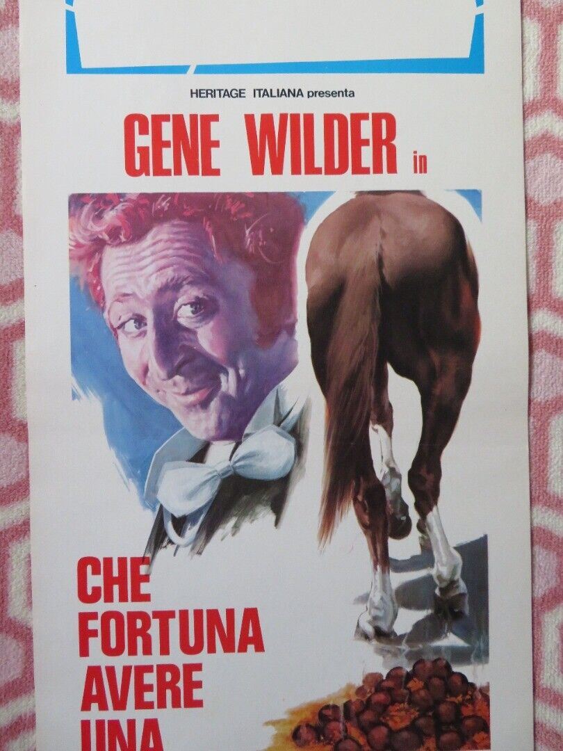 CHE FORTUNA AVERE UNA CUGINA .. ITALIAN LOCANDINA (27.5"x13") POSTER 1975 Movie posters