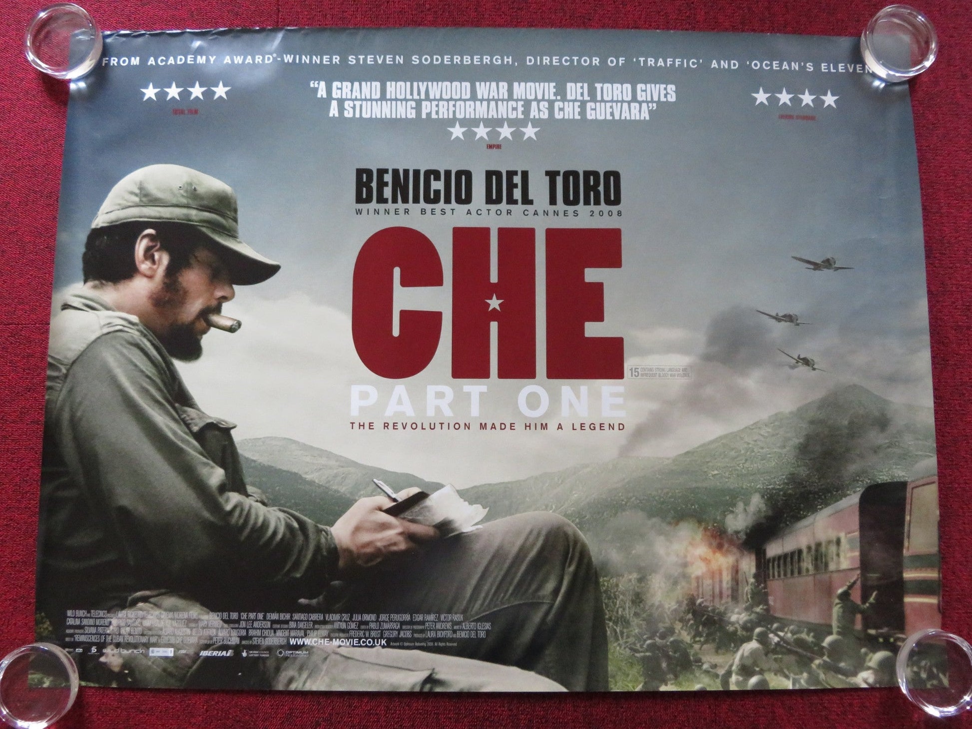 CHE: PART ONE UK QUAD (30"x 40") ROLLED POSTER BENICIO DEL TORO OSCAR ISAAC 2008 Rendezvous Cinema Movie posters