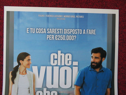 CHE VUOI CHE SIA ITALIAN LOCANDINA (27.5"x13") POSTER ANNA FOGLIETTA 2016 Movie posters