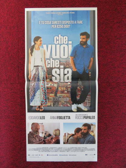 CHE VUOI CHE SIA ITALIAN LOCANDINA POSTER EDOARDO LEO ANNA FOGLIETTA 2016 Rendezvous Cinema Movie posters