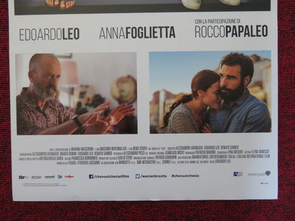 CHE VUOI CHE SIA ITALIAN LOCANDINA POSTER EDOARDO LEO ANNA FOGLIETTA 2016 Rendezvous Cinema Movie posters