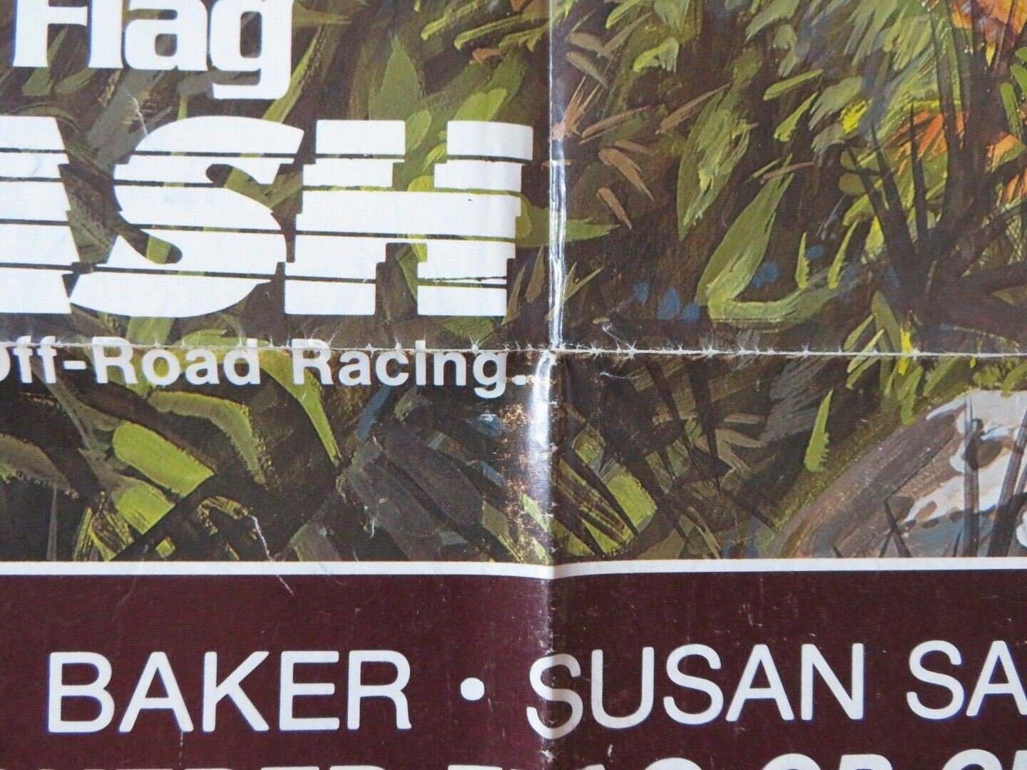 CHECKERED FLAG OR CRASH FOLDED US ONE SHEET POSTER J DOM BAKER S SARANDON 1977 Movie posters