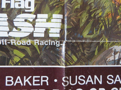 CHECKERED FLAG OR CRASH FOLDED US ONE SHEET POSTER J DOM BAKER S SARANDON 1977 Movie posters