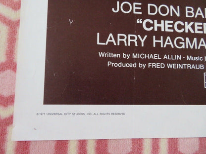 CHECKERED FLAG OR CRASH FOLDED US ONE SHEET POSTER J DOM BAKER S SARANDON 1977 Movie posters