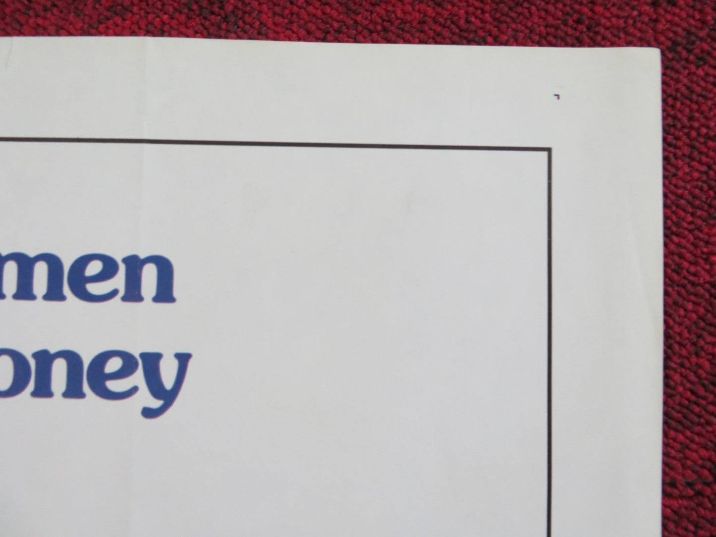 CHEECH AND CHONG'S NICE DREAMS FOLDED US ONE SHEET POSTER TOMMY CHONG 1981 Rendezvous Cinema Movie posters